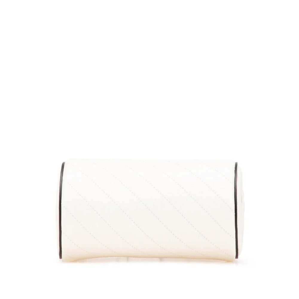 GUCCI White Leather Shoulder Bag